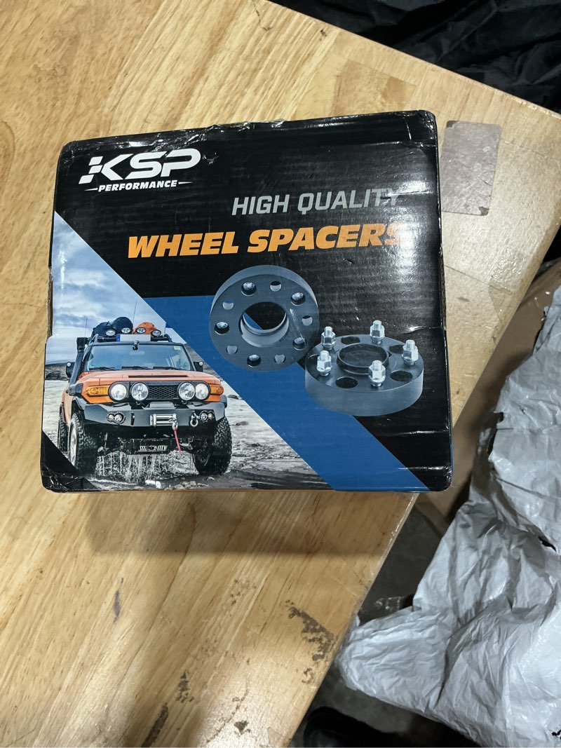 Condition photo showing New/Like New for ksp 5x5.5 separadores de rueda para ram 1500, 1.5 (1.496 in) 0.197 x 5.500 in a 0.197 x 5.500 in, espaciadores de rueda forjados centrados en bujes, orificio de cubo de 3.063 in paso de rosca m14x1.5