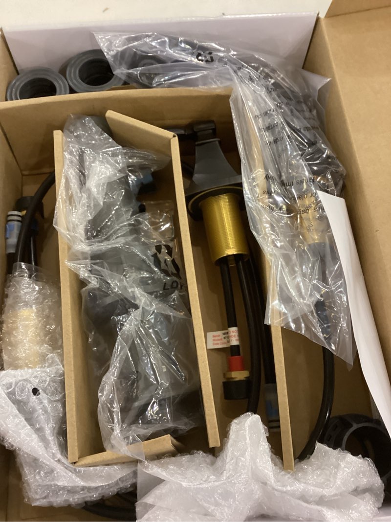 Widespread Bath Faucet Oil Rubbed Bronze Finish Grifo para baño de manijas separadas Acabado de bronce aceitado