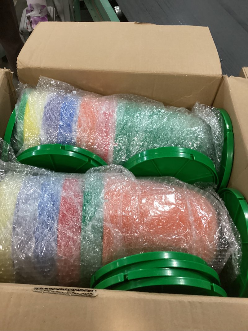 Condition photo showing Good Condition for WILLBOND 12 8" Christmas Gumdrop Pathway Lights - Walkway Colorful Sugar Coated with LED C9 Bulbs Outdoor Decoration for Winter Holiday Lawn, Yard & Garden (12 in 1,Rainbow) 12 in 1 Rainbow 12