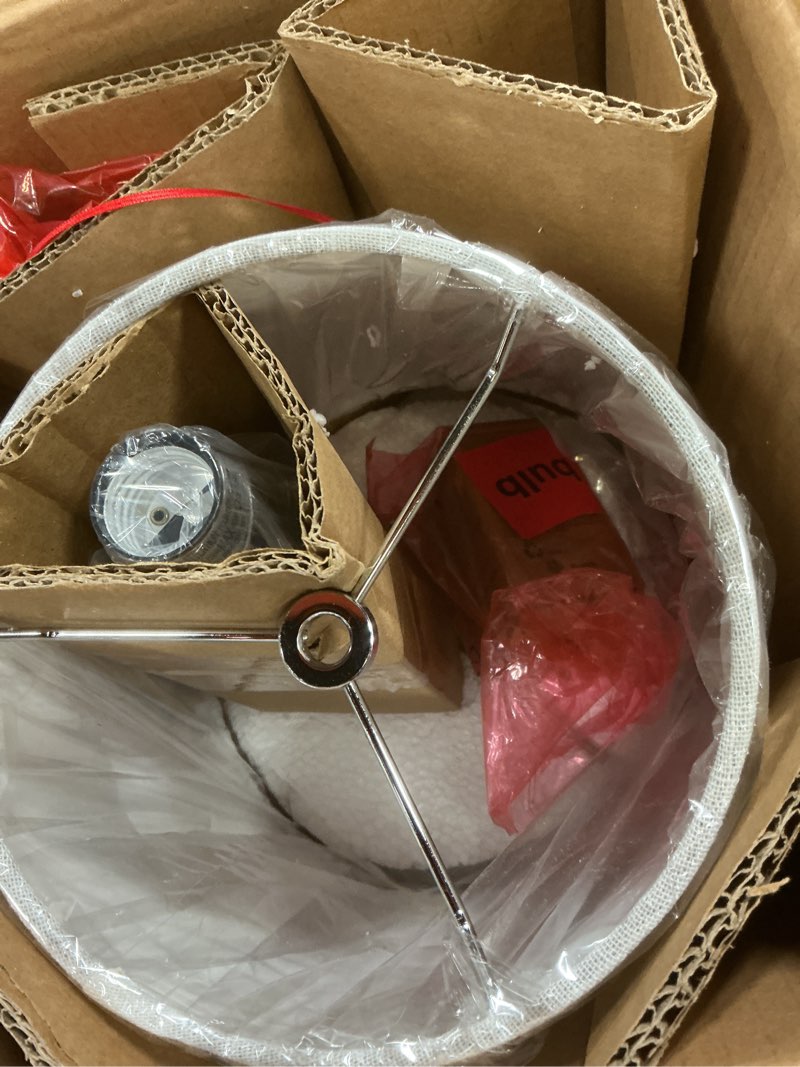 Condition photo showing Good Condition for JONATHAN Y JYL2026A Hudson 20" Crystal Mini LED Table Lamp Traditional,FrenchCountry,Transitional for Bedroom, Living Room, Office, College Dorm, Coffee Table, Bookcase, Clear/Chrome