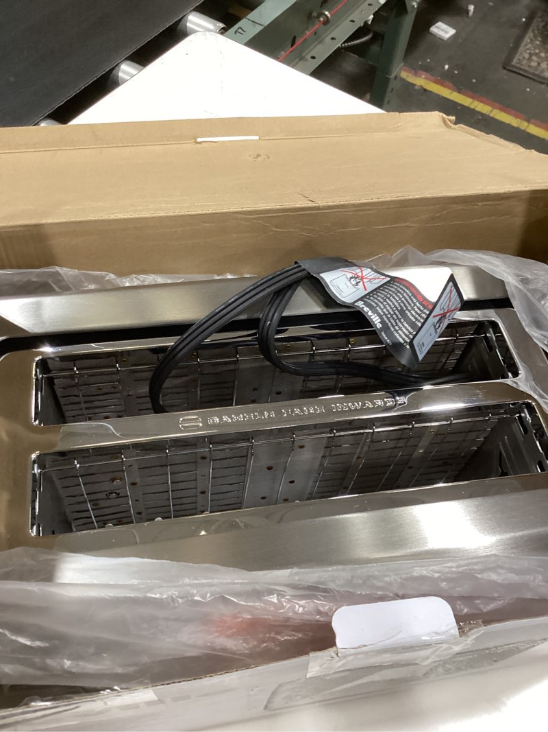 Condition photo showing As Is for Breville BTA730XL Bit More Toaster, 4 Slice, Brushed Stainless Steel