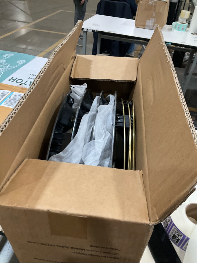 Condition photo showing Good Condition for Hubcaps 4-Pack Kit, 17 inch Hub Caps Set of 4 Wheel Covers with Universal Snap-On Retention Rings, 2-Tone ABS Plastic Black and Silver Car Rims for All Models (SG-5083-DP-17) 17" Black & Silver