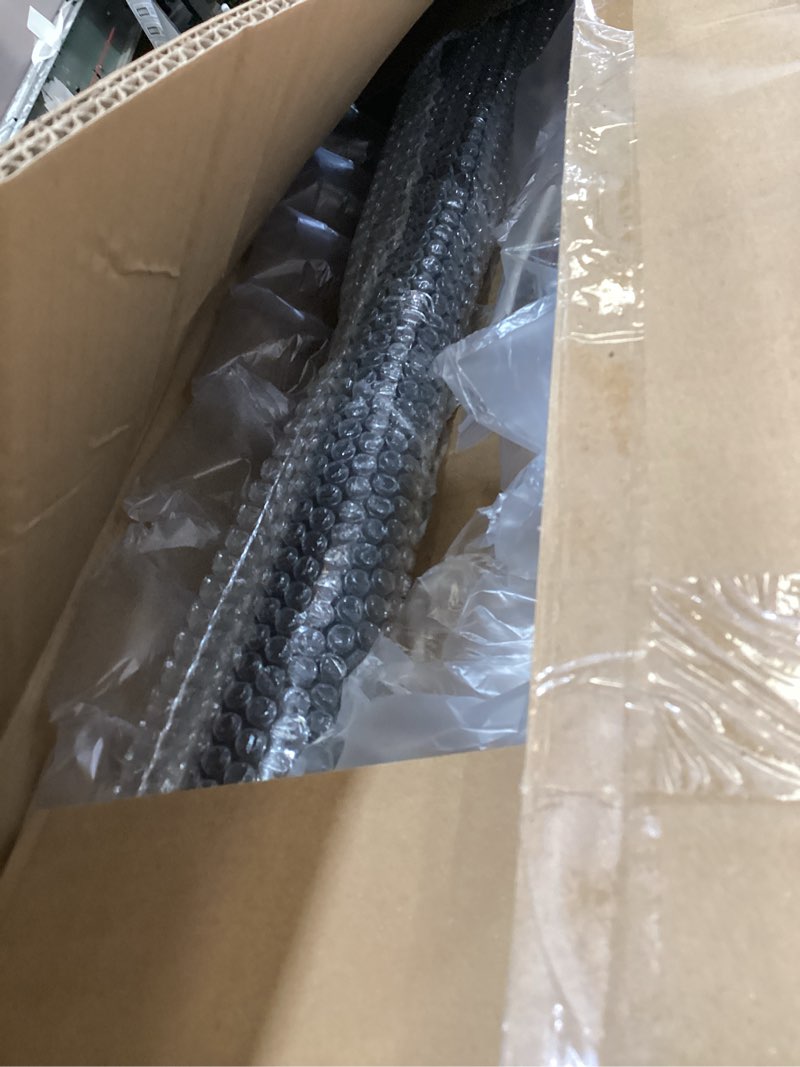 Condition photo showing Good Condition for single post handrail, 1-2 step handrails-outdoor stair rail-single post wrought iron handrail with diy tool kit, 38" h black hand rail powder coating for concrete steps or wood stairs
