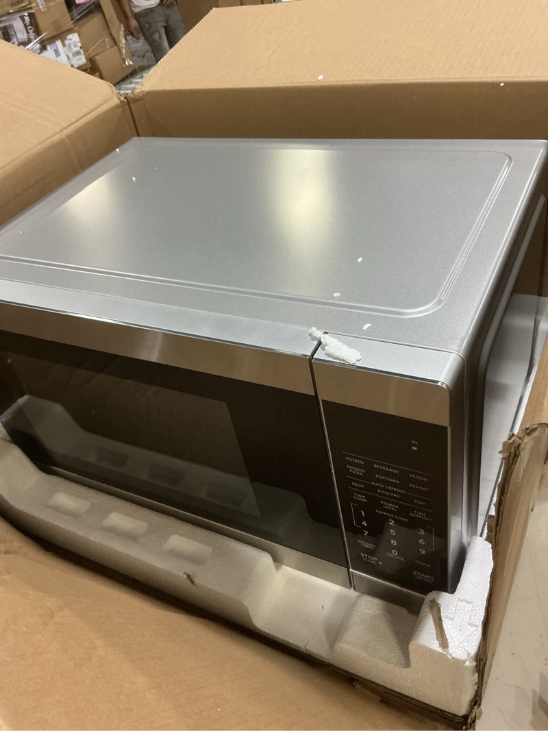 Condition photo showing Good Condition for SHARP SMC1162KS Oven with Removable 12.4" Carousel Turntable, Orville Redenbacher's Certified, Cubic Feet Countertop Microwave, 1.1 CuFt, Stainless Steel