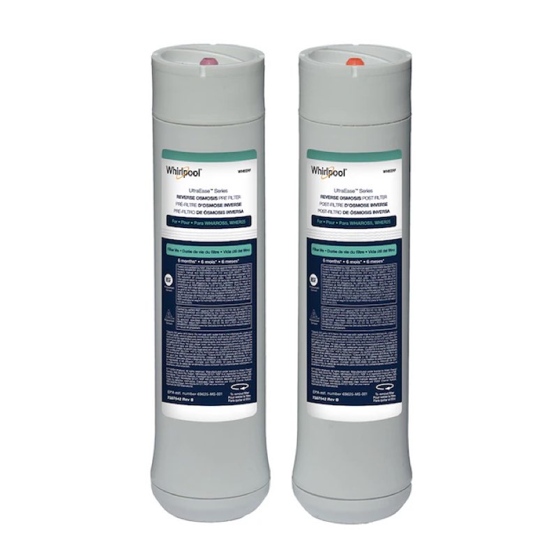whirlpool wharos5 wher255, whapsro, v under sink 6-months replacement filter
