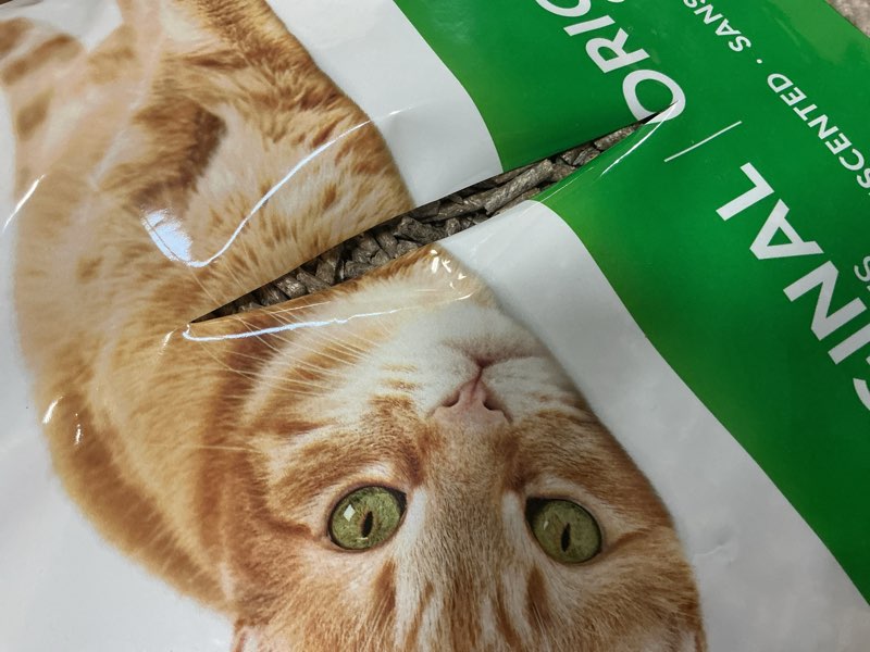 Condition photo showing As Is for Fresh News Cat Litter, 25 Pounds