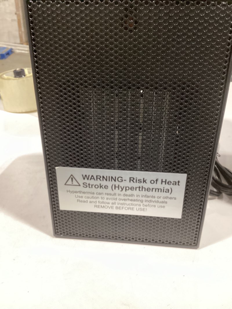 Condition photo showing Good Condition for Utilitech 1500 -Watt Ceramic Compact personal Indoor Electric Space Heater with Thermostat Item #5691765