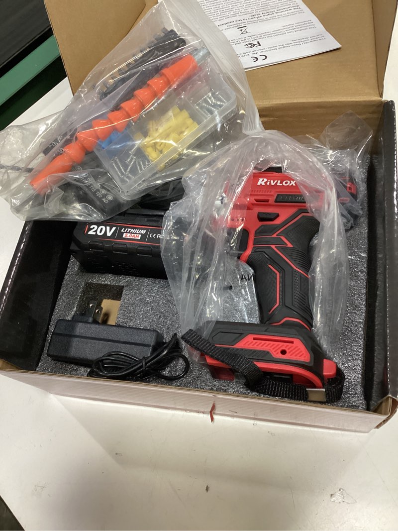 Condition photo showing Good Condition for 20v cordless drill set,electric power drill cordless,power drill drivers,electric screwdriver - 2.0a