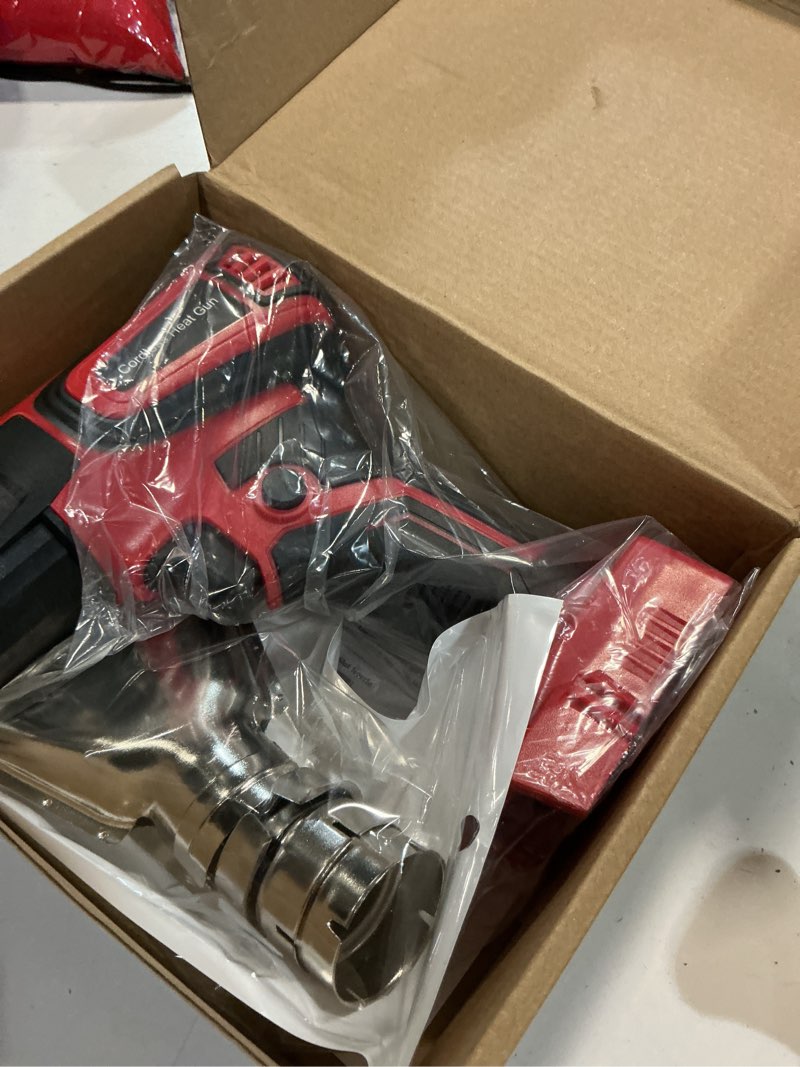 Condition photo showing Good Condition for cordless heat gun compatible with milwaukee m18 battery, fast heating variable temp (122°f~1112°f) hot gun lcd display and 4 nozzle for for crafting, vinyl wrap, shrink tubing, resin, diy(no battery) red cordless hot gun