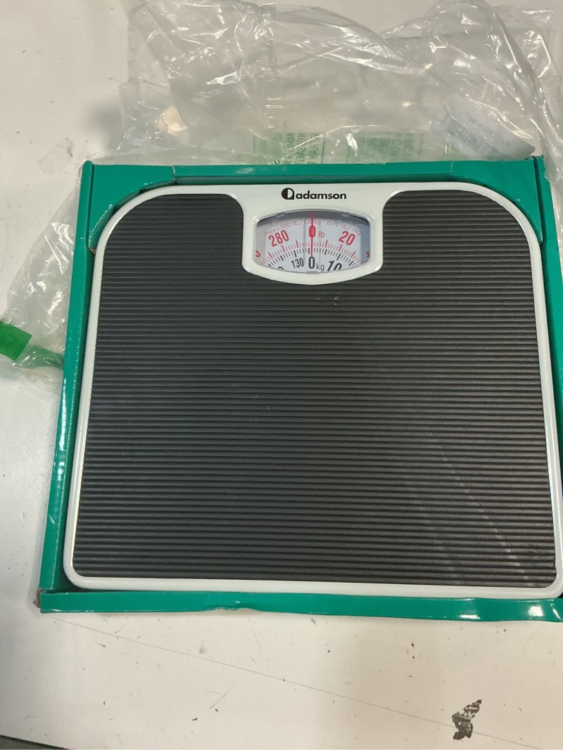 Condition photo showing Good Condition for adamson a21 analog scales for body weight - up to 300 lb - new - anti-skid rubber surface + large numbers - analog bathroom scale - affordable - durable with 20-year assurance - black