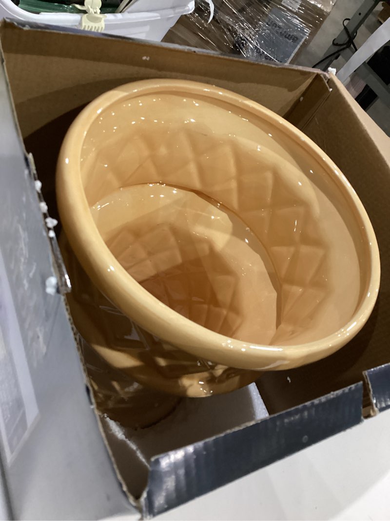 Condition photo showing New/Like New for giant ice cream cone flower - large planter 12' tall quirky home decor - indoor outdoor planter for ice cream cone decor lovers - retro decor - unique finds (giant size)