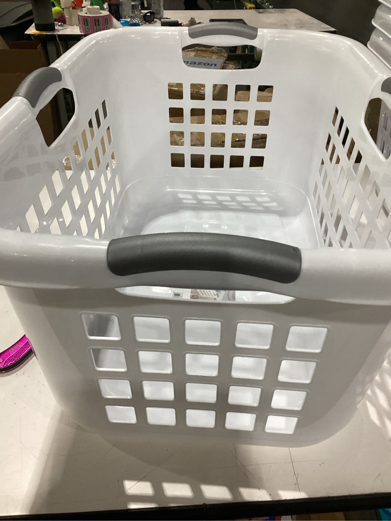 Condition photo showing New/Like New for sterilite corp 12168006 laundry basket white 2bshl