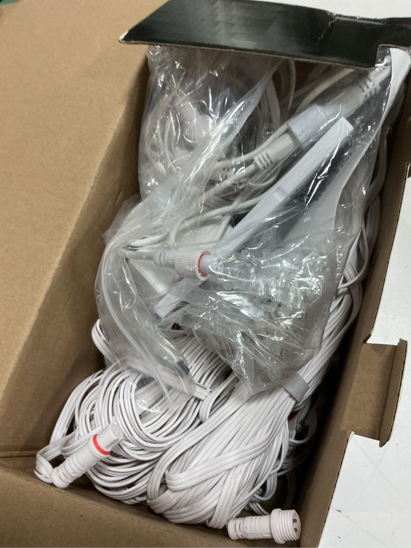 Condition photo showing Good Condition for Fussion 200ft Permanent Outdoor Lights for House, 2025 Smart RGB LED Outside Lights with APP Remote Control, IP67 Waterproof Eternity Eaves Lighting for Christmas, Halloween, Holiday, Party, Daily