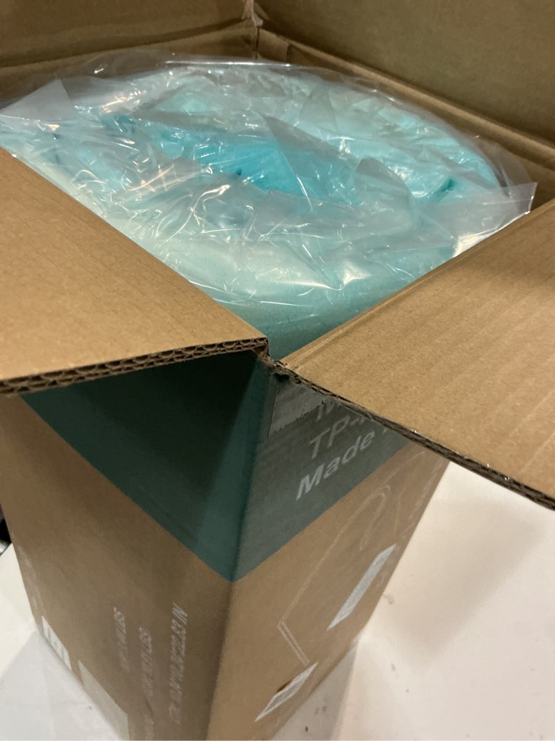 Condition photo showing New/Like New for Mattress Toppers, 2 Inch Gel Memory Foam Bed Topper, Medium-Firm Foam Topper Cooling Gel Infused & Pressure Relieving Pad in a Box, Dorm Room, RV Essentials, CertiPUR Certified Light Blue-2in Queen