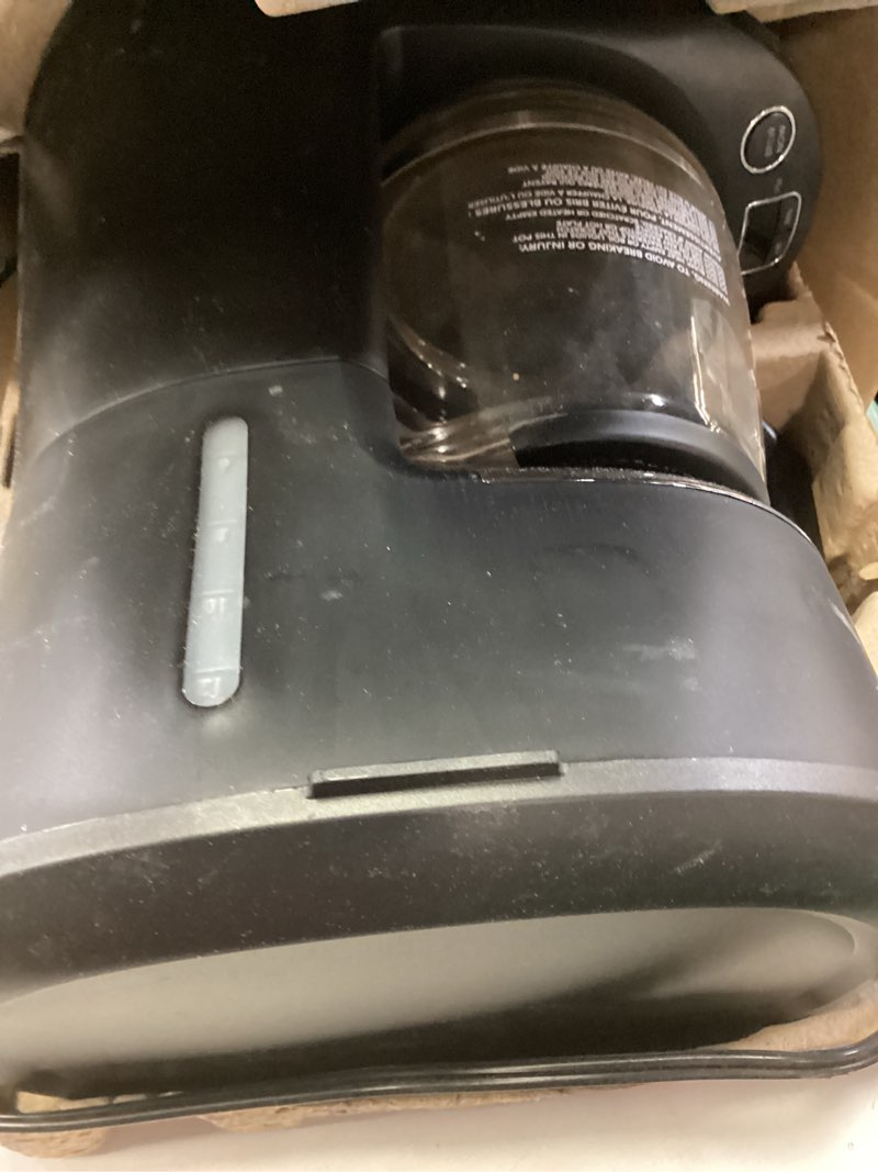 Condition photo showing As Is for mr. coffee® 12-cup programmable coffeemaker, brew now or later coffee maker