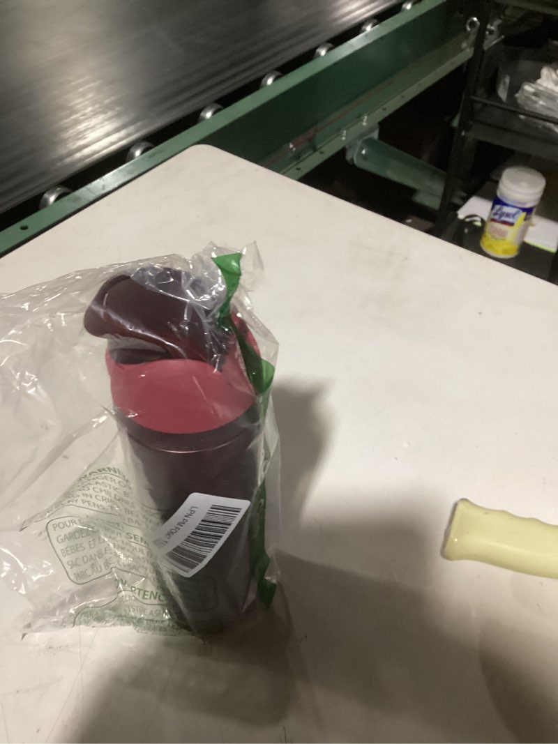 Condition photo showing Good Condition for Owala FreeSip Insulated Stainless Steel Water Bottle with Straw, BPA-Free Sports Water Bottle, Great for Travel, 24 Oz, Black Cherry Black Cherry 24 Ounces