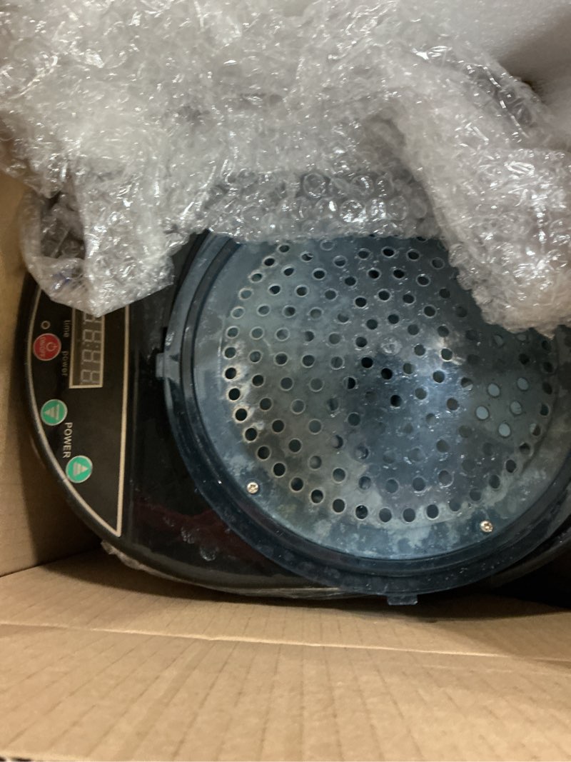 Condition photo showing As Is for ZONEMEL Sauna Steamer, 4 L Large Capacity Portable Steam Generator with Remote Control, Stainless Steel Pot, Spa Machine with Timer Display for Body Detox Black1