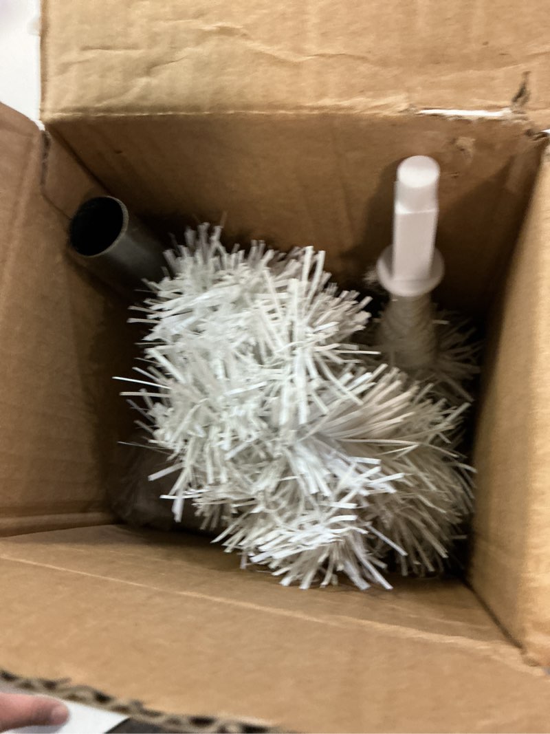 Condition photo showing Good Condition for 3FT Artificial Christmas Tree White Tabletop Christmas Tree with Metal Stand Mini Xmas Pine Tree for Party Supplies Indoor Outdoor Holiday Home Decoration(White)