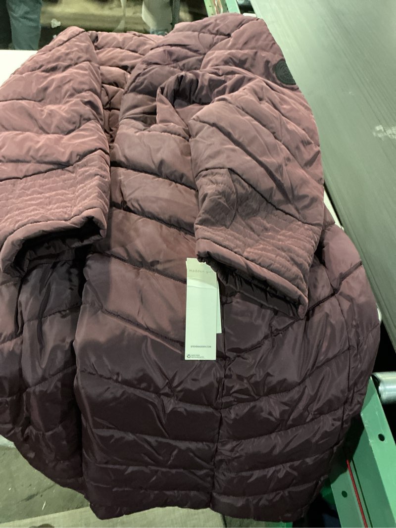 Condition photo showing Good Condition for WINDMILL Women's Plus Size Packable Puffer Jacket, Hooded Lightweight Puffy Jacket (1X-6X) 3X Wine