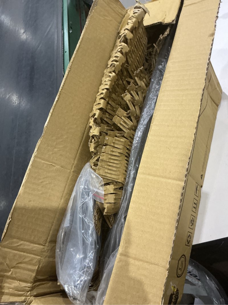 Condition photo showing As Is for under desk keyboard tray, 20" x 11" tray, 17.75" track, one