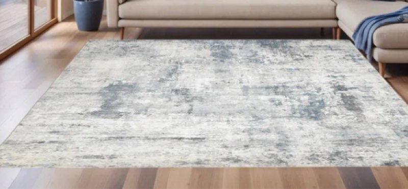 Owais Modern Gray Abstract Machine Washable Area Rug with Non-Slip Backing for High Traffic Area, Living Room, Bed Room, Kitchen, Hallway Runner, Entryway Rug Rug Size: Rectangle 9' x 12'