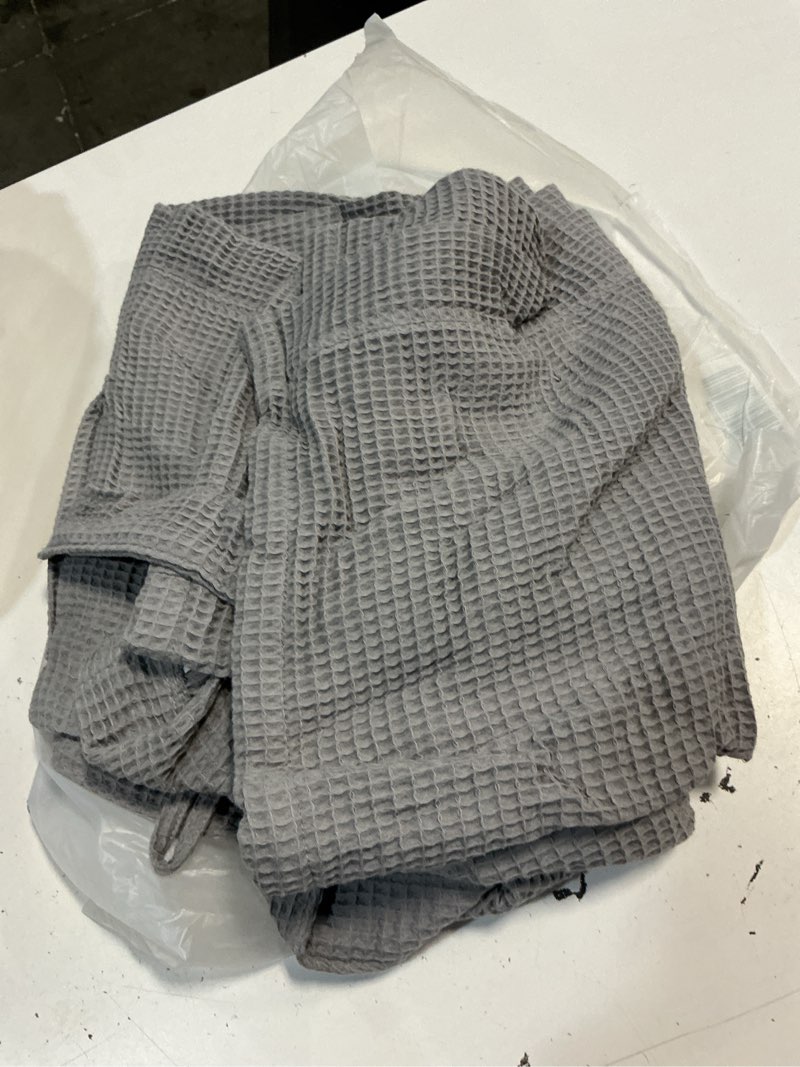 Condition photo showing Good Condition for quince organic turkish waffle robe, l, grey