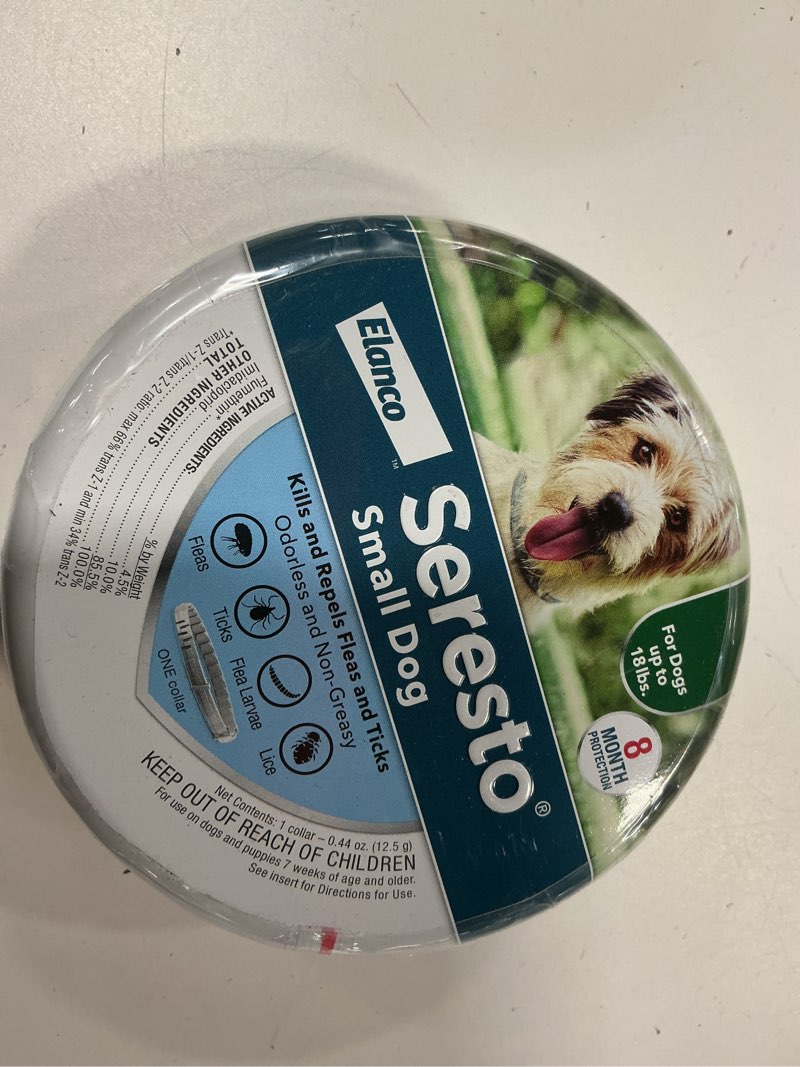 Condition photo showing New/Like New for Seresto Small Dog Vet-Recommended Flea & Tick Treatment & Prevention Collar for Dogs Under 18 lbs. | 8 Months Protection