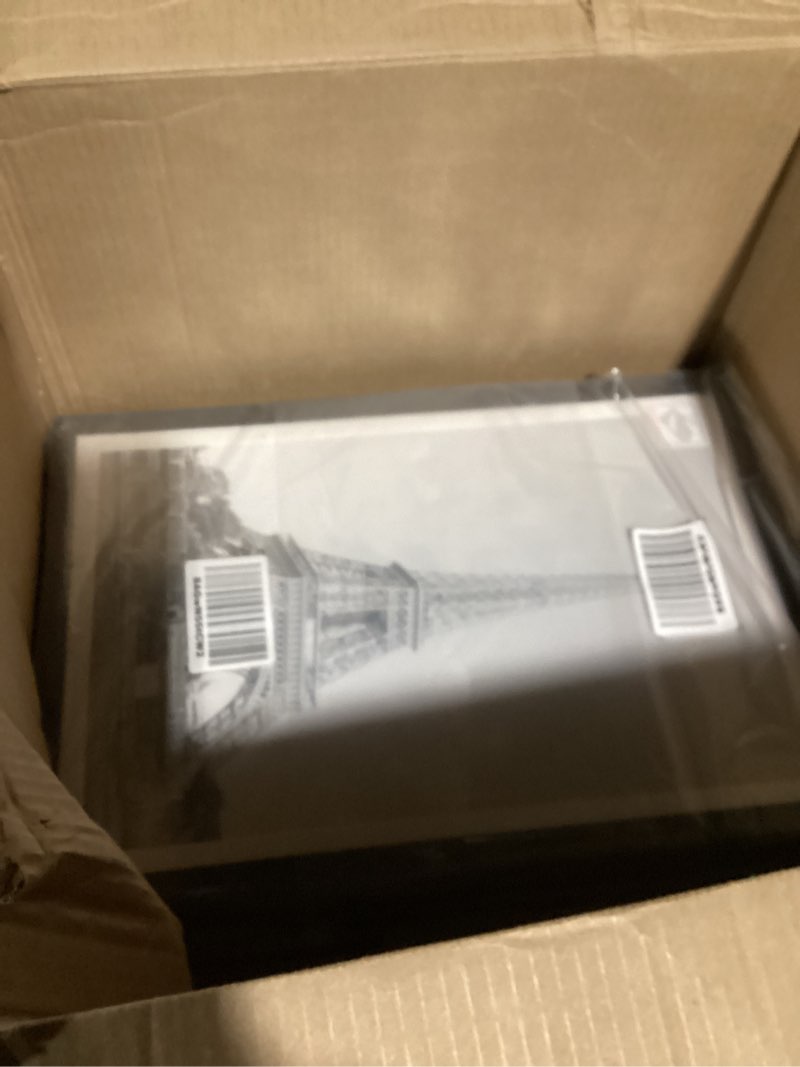 Condition photo showing As Is for upsimples 12x18 Picture Frame Set of 5, Display Pictures 11x17 with Mat or 12 x 18 Without, Wall Gallery Poster Frames, Black Black 12x18