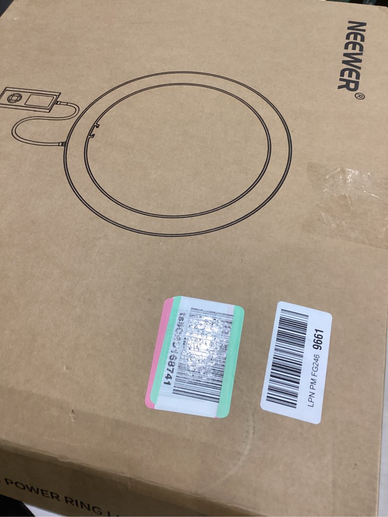 Condition photo showing Good Condition for NEEWER 12" 24W High Power LED Ring Light with 71" Tripod Stand Phone Holder Compatible with iPhone for Video Recording Makeup Selfie Studio Streaming TikTok, Bi Color Ringlight Lighting, RH12B RH12B w/Bag