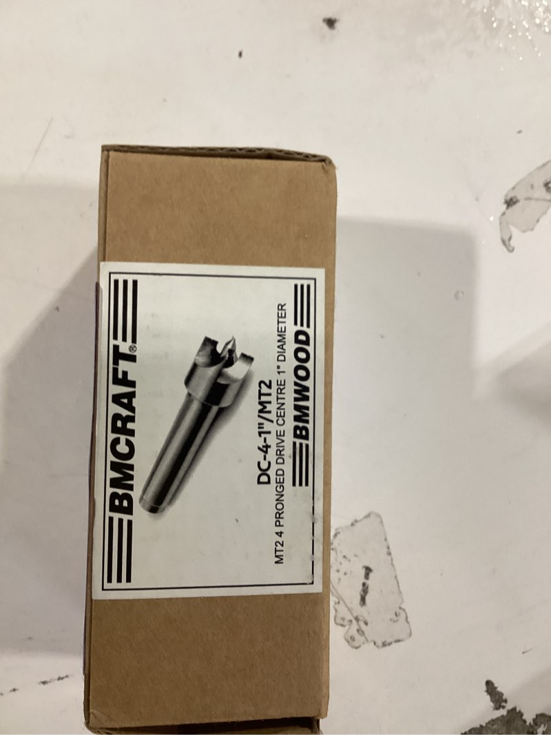 Condition photo showing Good Condition for 4-prong spring-loaded spur drive center 2mt with 1" diameter for woodlathe woodturning tools. 4 pronged drive centre mt2 1"dia