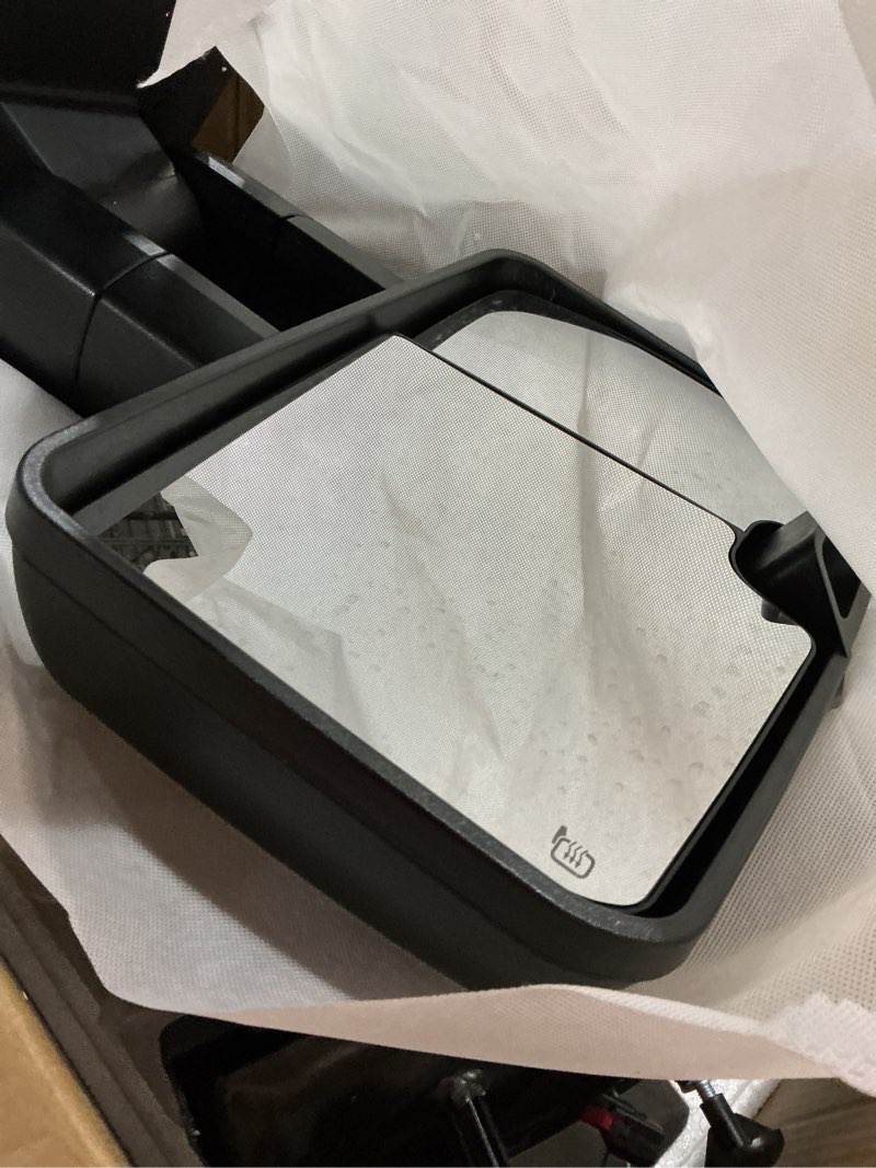 Condition photo showing Good Condition for AERDM Towing Mirrors Compatible with Ford F150 2004 05 06 07 08 09 10 11 12 13 2014 Power Heated Defrost with Smoke LED Signal and Puddle Light Side Mirrors Pair set Pickup Truck Tow Mirrors Pair set