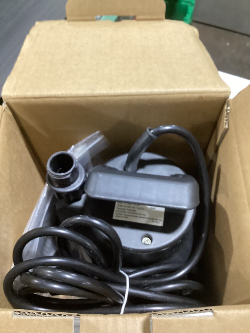 Condition photo showing As Is for utilitech 1/3-hp 115-volt 30-gpm thermoplastic submersible utility pump
