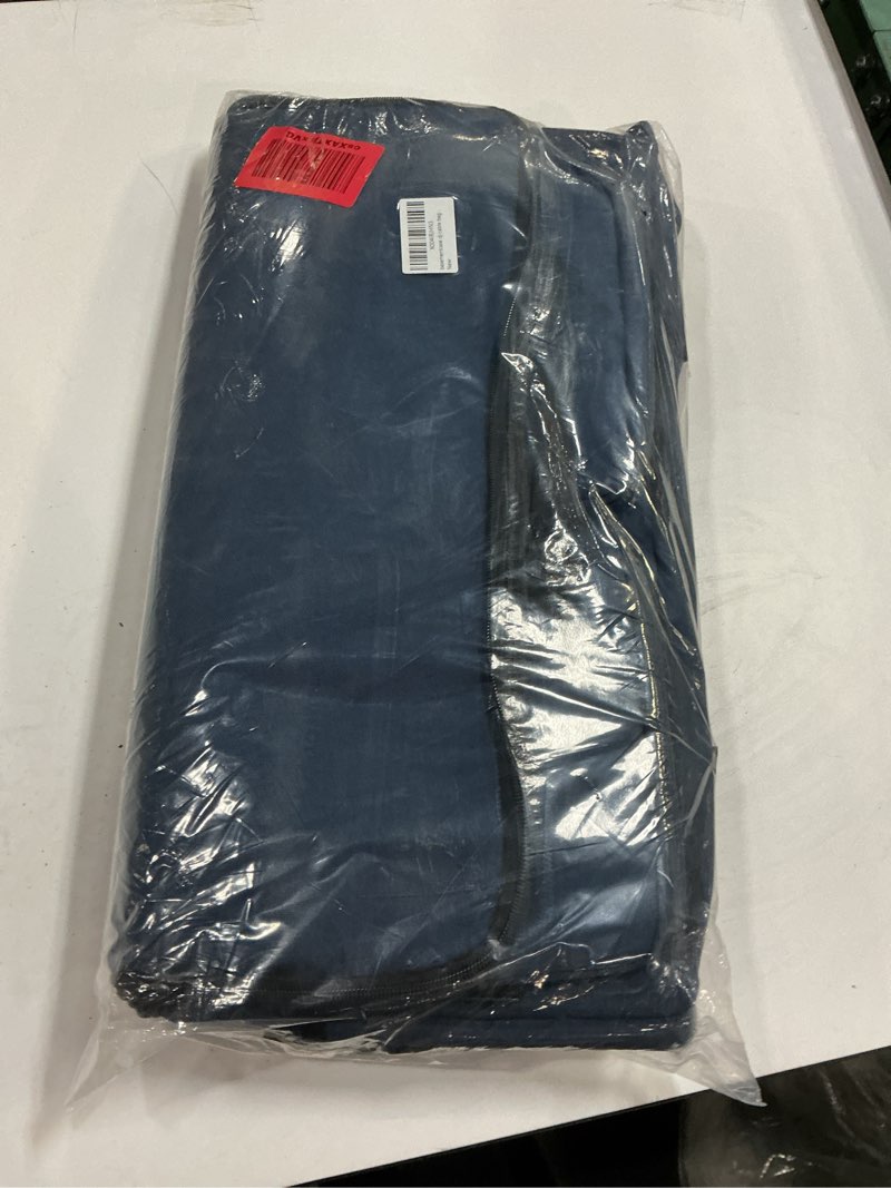 Condition photo showing New/Like New for large dj cable bag with laptop and microphone pocket, dj bag for equipment and music accessories with detachable dividers, bottom pad, dj gig bags for musicians, professional, travel, blue blue dj cable bag