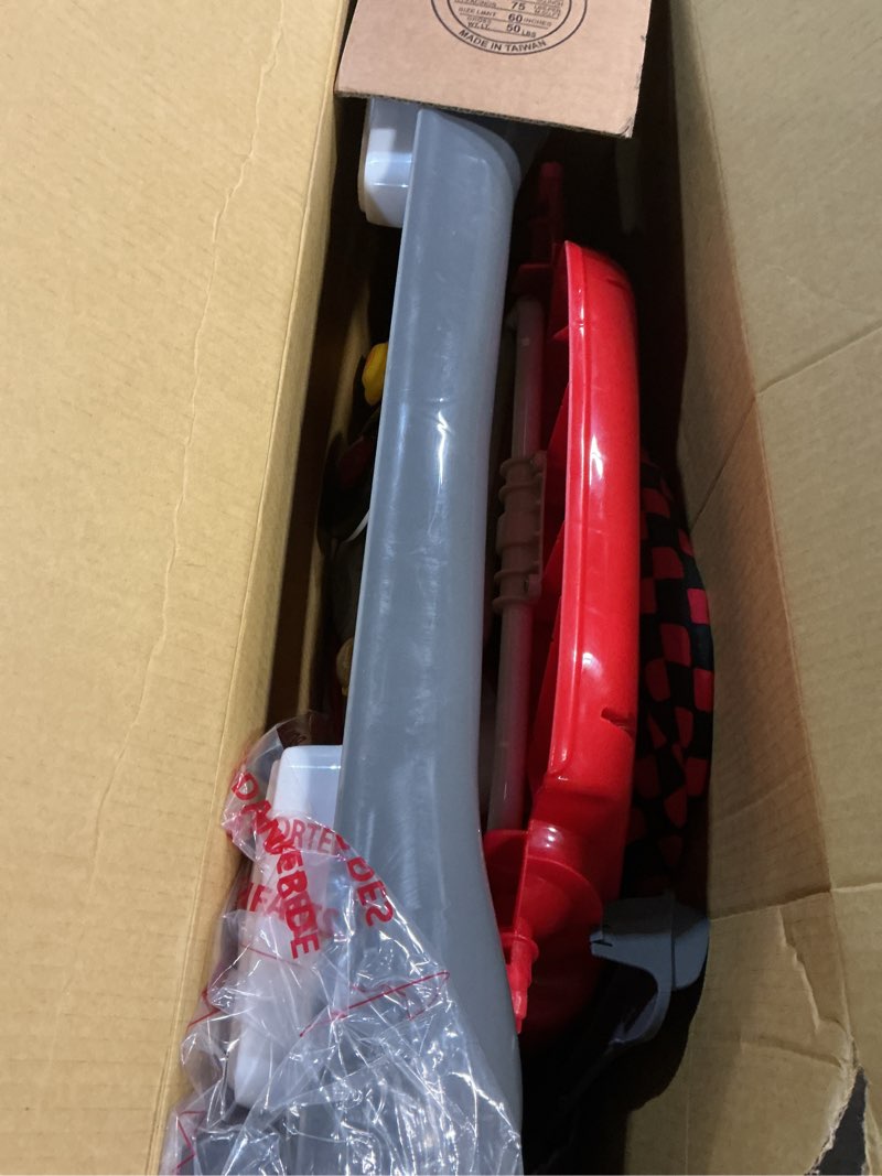 Condition photo showing As Is for Smart Steps Trend 5.0 Activity Walker with Removable Toy Bar (Lights and Sounds), Adjustable Height and Flat Fold Frame for Storage, Ages 6 Months +, Speedster Red