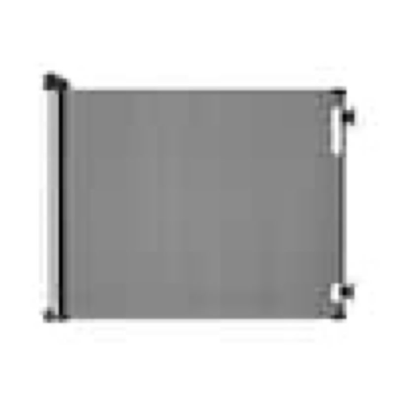 33 in. Tall x 71 in. W Retractable Baby Gate Black