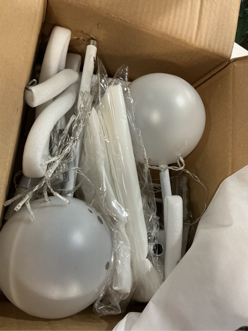 Condition photo showing Good Condition for 2 Pack Halloween Ghosts Outdoor Large 60'' & 36'' White Outdoor Ghost Decorations with String Lights Scary Ghosts Halloween Decorations Light Up Ghost Kit for Garden Porch Yard Party (White) 60'' White Ghost