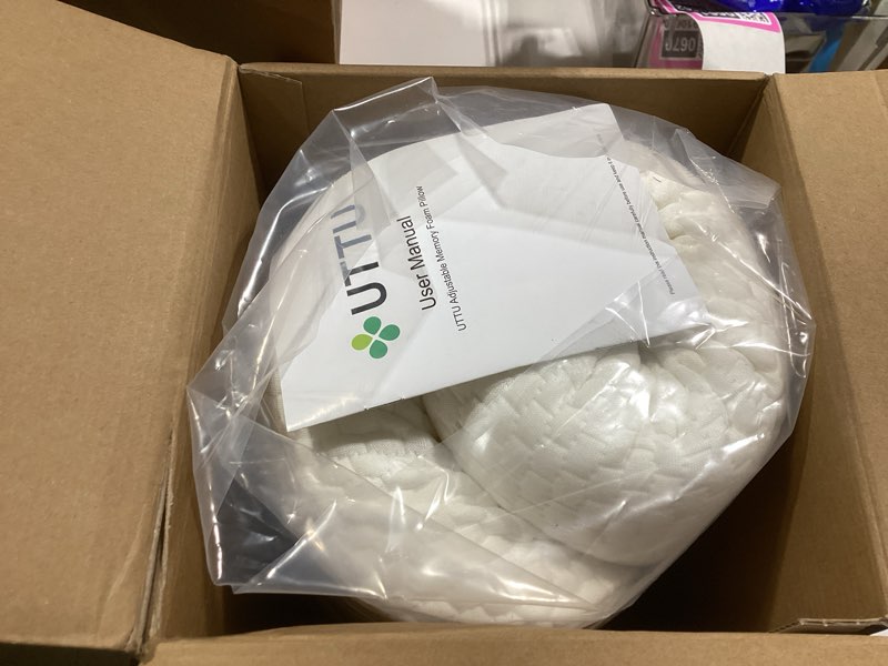 UTTU Cervical Pillow for Neck Strain Relief, Memory Foam Neck Pillow for Sleeping, Adjustable Orthop