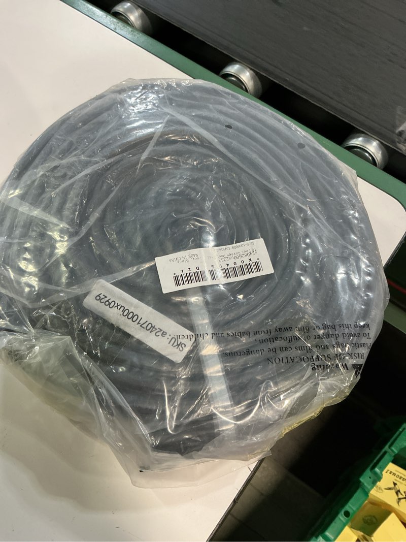 Condition photo showing New/Like New for uxcell 18 Feet Garage Door Seal Bottom Weather Seal, P-Bulb Rubber Weather Stripping for Weatherproo