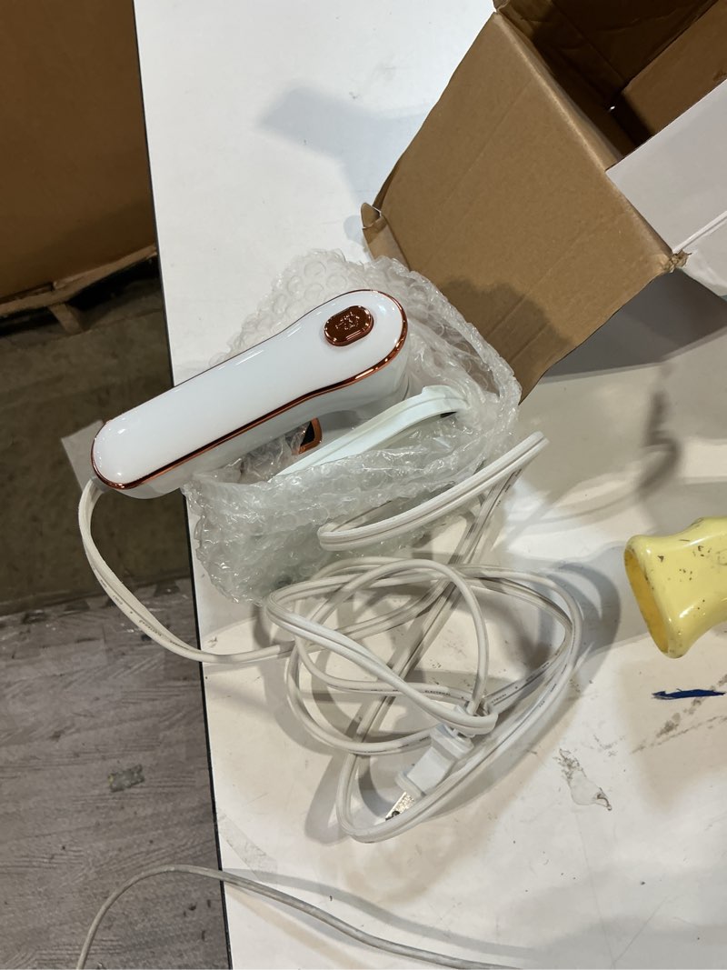 Condition photo showing Good Condition for upgrade saker plus steam iron, 3 steam levels clothes steamer, 2-in-1 steamer and iron professional heavy-duty steam travel irons for clothes, suitable for wool, silk, knitwear, linen (white)