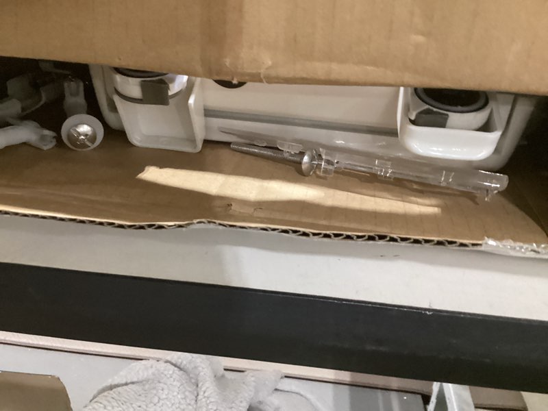 Condition photo showing As Is for kohler cachet® nightlight soft close toilet seat elongated, readylatch®, grip-tight hardware, white white elongated night light