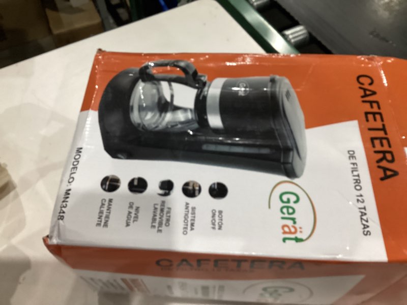 Gerat cafetera de filtro 12 tazas
