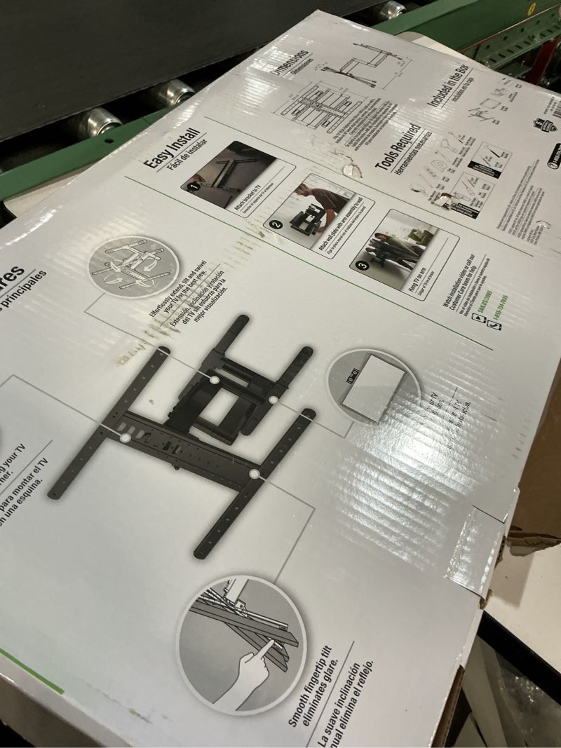 Condition photo showing Good Condition for views last week Sanus Full motion Indoor Wall TV mount Fits TVs up to 90-in ( Hardware Included )