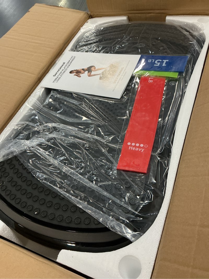 Condition photo showing Good Condition for Vibration Plate Exercise Machine for Lymphatic Drainage, Vibration Machine for Full-Body Weight Loss Shaping, Vibrate Fitness Platform 400 Lbs & 200 Adjustable Speeds for Women Men Home