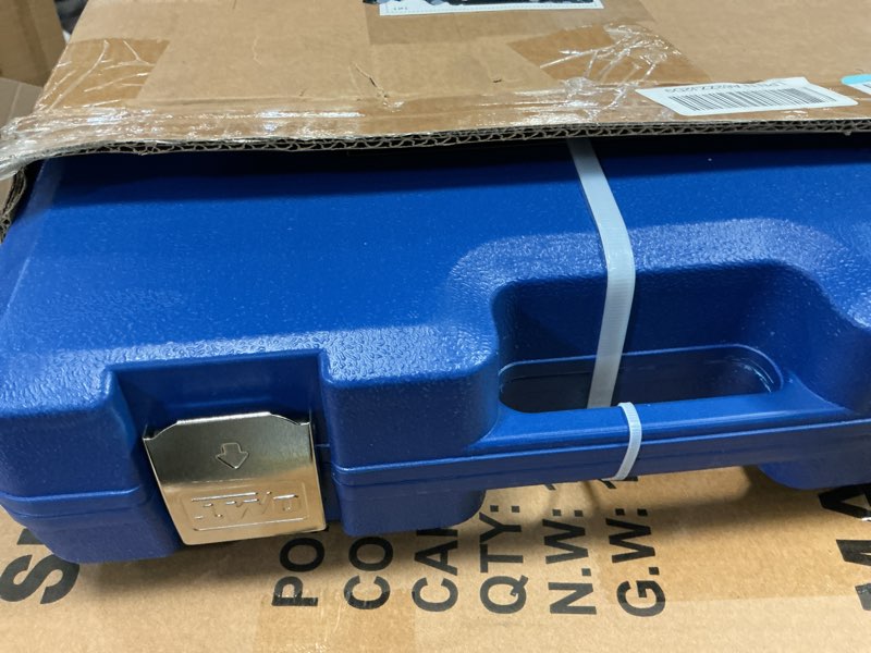 Condition photo showing New/Like New for orion motor tech ball joint press kit, 21-piece ball joint removal tool for installing and removing ball joints, u joints, and anchor pins, heavy duty ball joint press tool for 2wd and 4wd vehicles blue c-frame blue case