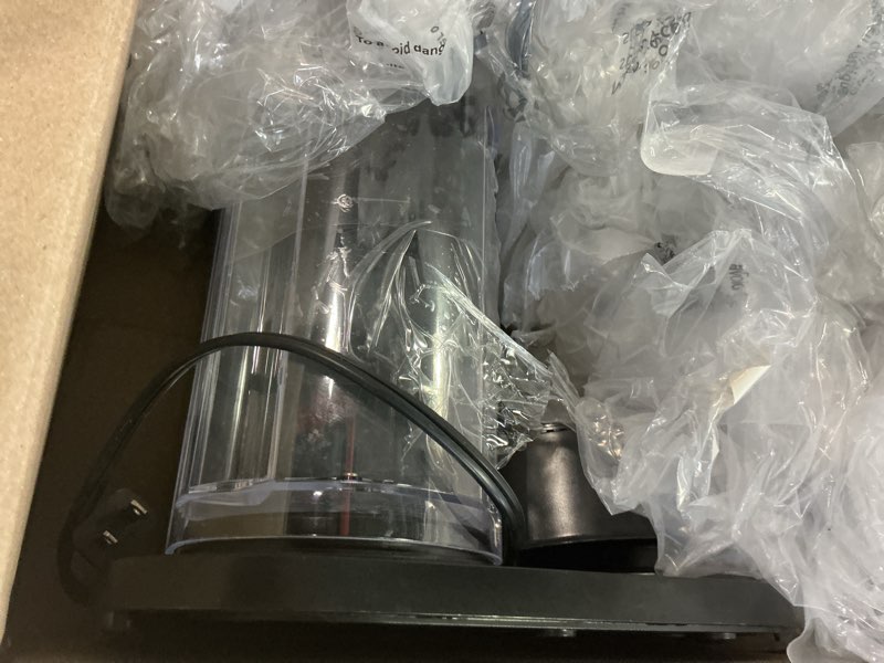 Condition photo showing As Is for keuriigk k cafe essentials single serve k cup pod coffee, latte and cappuccino maker, built in milk frother, latte & cappuccino brewer, espresso shot, 3 brew sizes, 42 oz water reservoir, color black