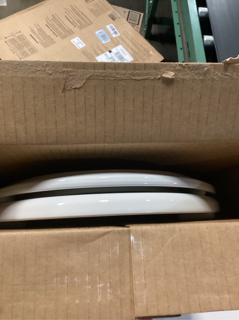Condition photo showing Good Condition for mayfair nextstep2 toilet seat with toddler potty training seat built-in, slow close, easy clean, magnetic removable kids seat, made in usa, elongated, white