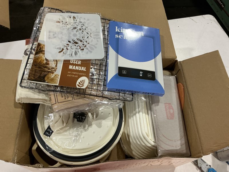 Condition photo showing Good Condition for sourdough starter kit with dutch oven, sourdough bread baking supplies, sour dough starter kits, sourdough accessories, sour dough tools sourdough tools kit dutch oven for sourdough bread baking