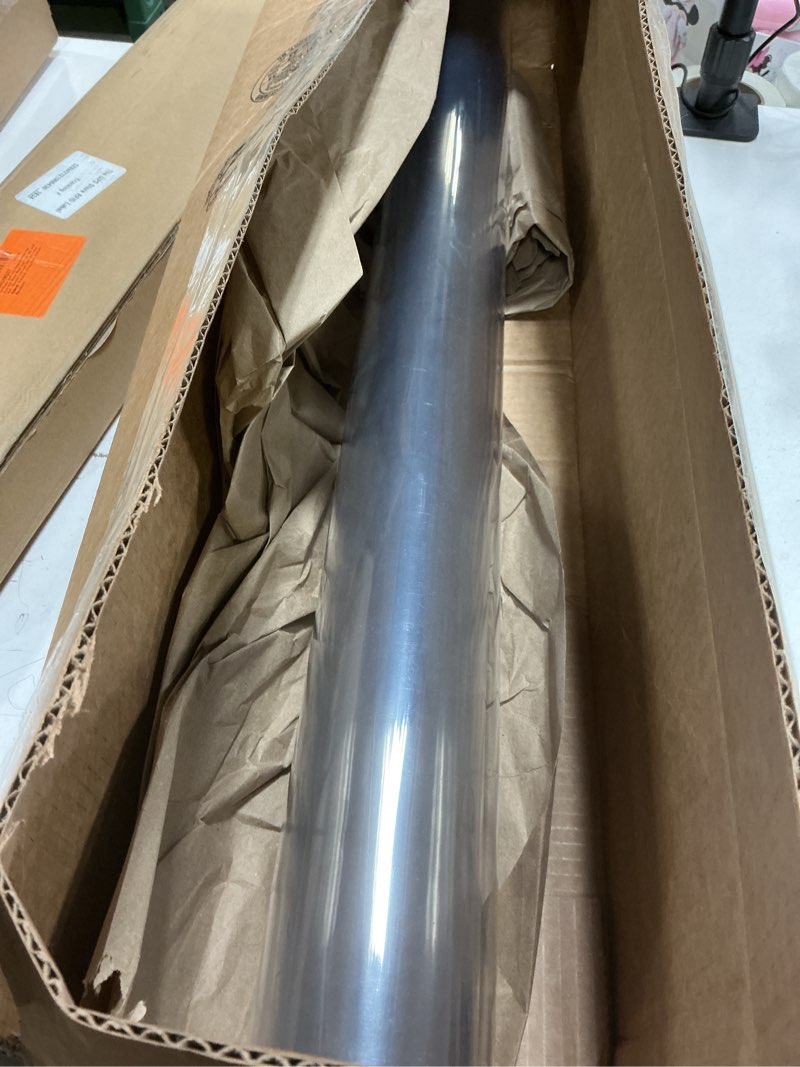 Condition photo showing Good Condition for Clear Table Protector 29 x 59 Inch, 1.5mm Thick Plastic Table Cover, Waterproof PVC Clear Table Cover Protector, Desk Protector Mat, Writing Desk Pad for Desktop, Coffee & Dining Room Table 29" x 59" (Rectangular) Crystal Clear