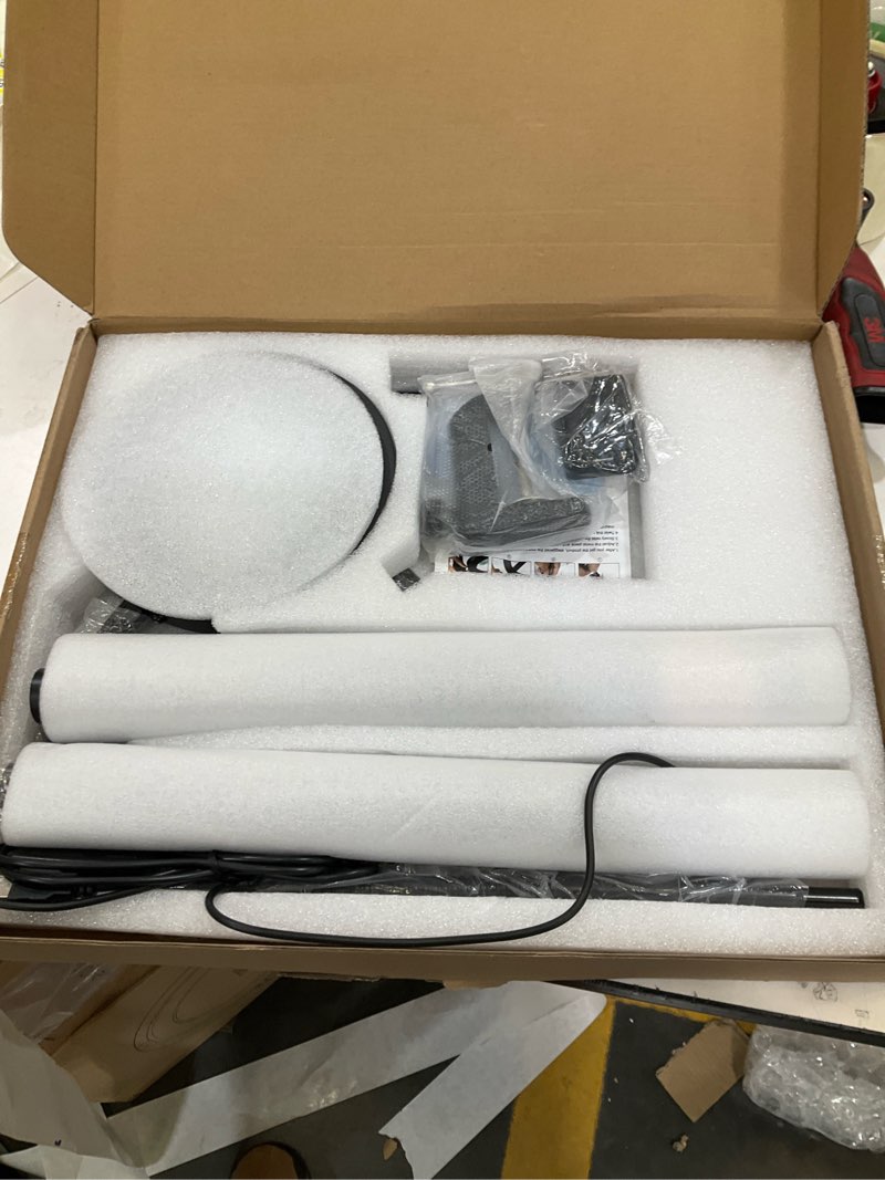 Condition photo showing New/Like New for 10X Magnifying Glass with Light and Stand,NUEYiO 3-Color Stepless Dimmable LED Magnifying Floor Lamp, 24" Gooseneck Adjustable Swing Arm Lighted Magnifier Lamp with Clamp for Reading Craft Esthetican