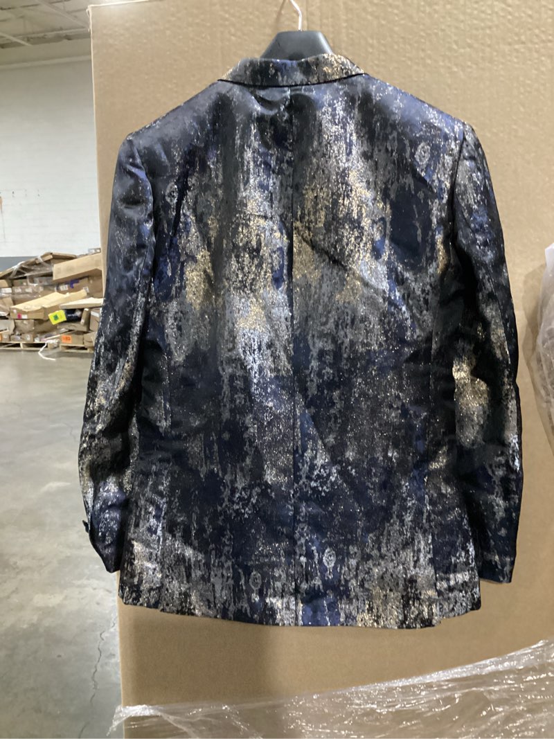 Condition photo showing Good Condition for CloudCloth Boys' Slim-Fit Sparkle Tuxedo Suit with Satin Lapel, Black